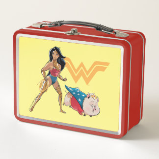 Wonder Woman & PB Metal Lunch Box