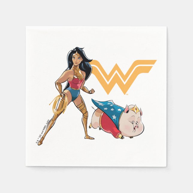 Wonder Woman & PB Napkins (Front)