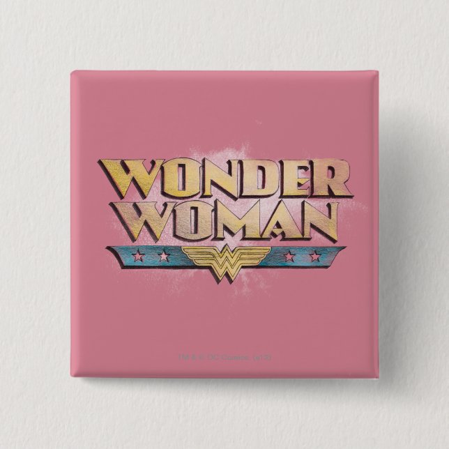 Wonder Woman Pencil Logo Button (Front)