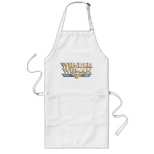 Wonder Woman Pencil Logo Long Apron