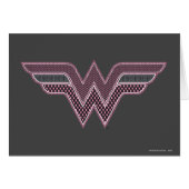 Wonder Woman Pink and Black Checker Mesh Logo (Front Horizontal)