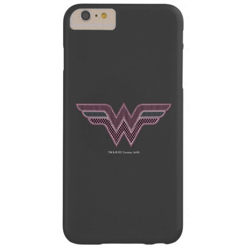 Wonder Woman Pink and Black Checker Mesh Logo Barely There iPhone 6 Plus Case