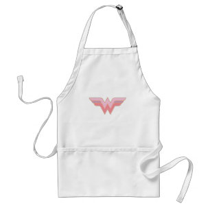 Wonder Woman Pink and Orange Mesh Logo Adult Apron
