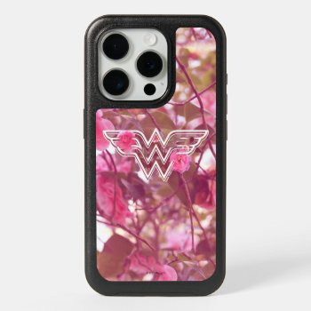 Wonder Woman Pink Camellia Flowers Logo Iphone 15 Pro Case by wonderwoman at Zazzle