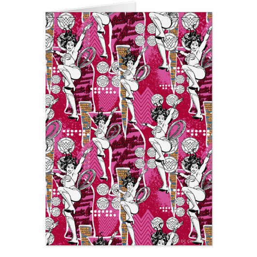 Wonder Woman Pink Pattern Cards (Front)