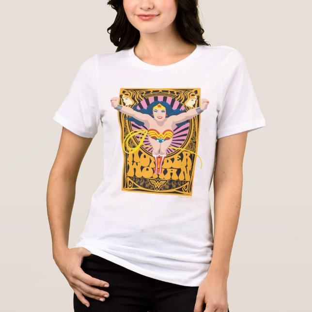 Wonder Woman Poster Tri-Blend Shirt (Front)