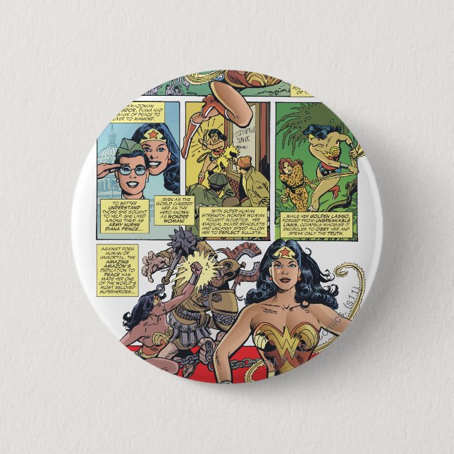 Wonder Woman Princess Diana Pinback Button (Front)