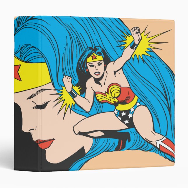 Wonder Woman Profile Background Binder (Front/Spine)