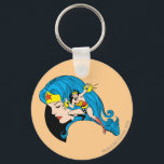 Wonder Woman Profile Background Keychain<br><div class="desc">Wonder Woman -DC Originals</div>