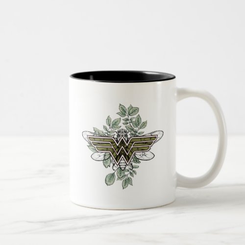 Wonder Woman Queen Bee Logo Two_Tone Coffee Mug