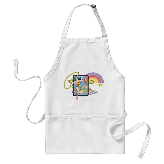 Wonder Woman Rainbow Adult Apron (Front)