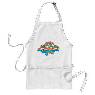 Wonder Woman Rainbow Clouds Pattern Adult Apron