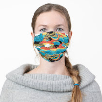 Wonder Woman Rainbow Clouds Pattern Adult Cloth Face Mask