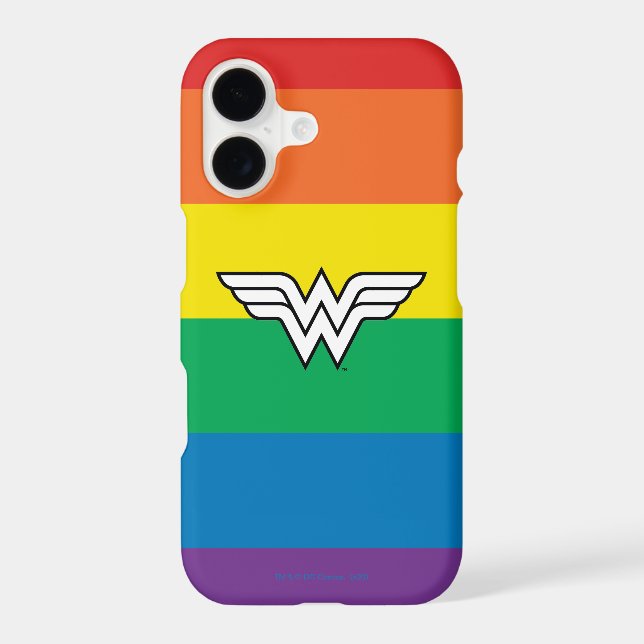 Wonder Woman Rainbow Logo Case-Mate iPhone Case (Back)