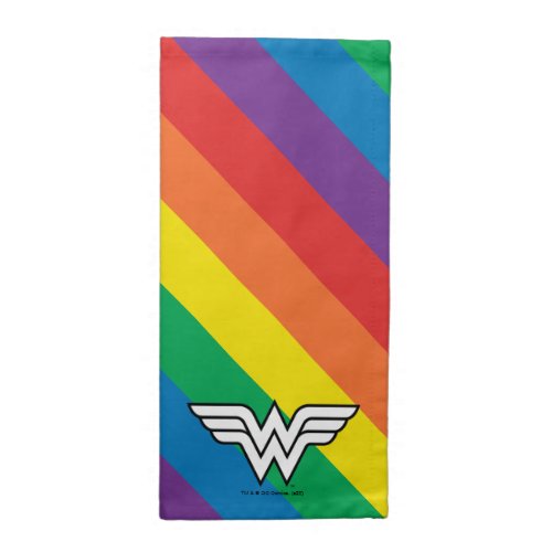 Wonder Woman Rainbow Logo Cloth Napkin