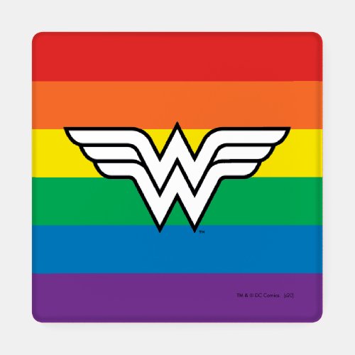 Wonder Woman Rainbow Logo Coaster Set