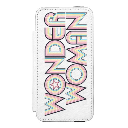 Wonder Woman Rainbow Logo iPhone SE55s Wallet Case