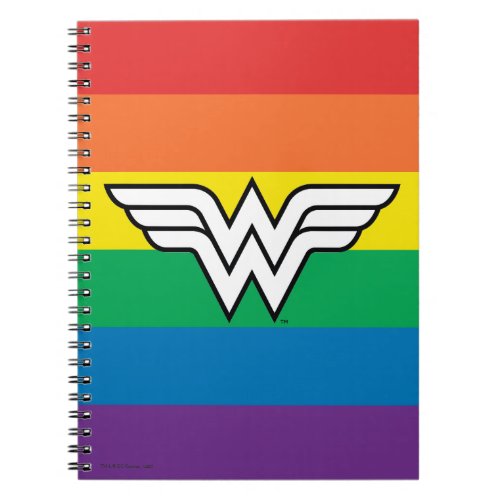 Wonder Woman Rainbow Logo Notebook