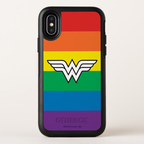 Wonder Woman Rainbow Logo OtterBox Symmetry iPhone X Case