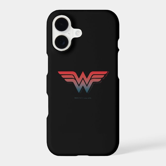 Wonder Woman Red Blue Gradient Logo Case-Mate iPhone Case (Back)