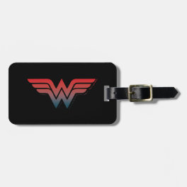 Wonder Woman Red Blue Gradient Logo Luggage Tag