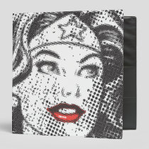 Wonder Woman Red Lips 3 Ring Binder