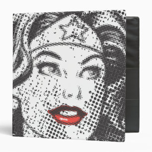 Wonder Woman Red Lips 3 Ring Binder