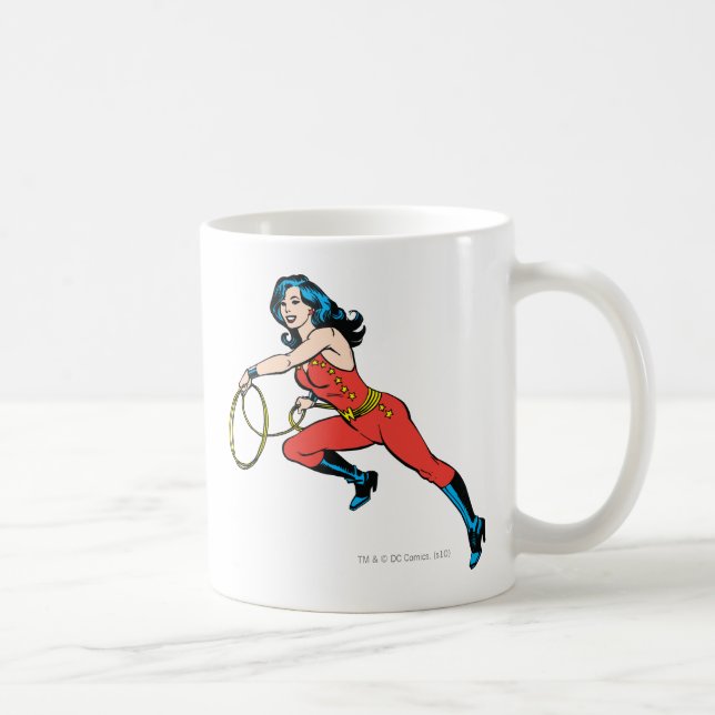 Wonder Woman Red Outfit Coffee Mug (Right)