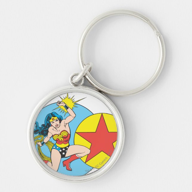 Wonder Woman Red Star Keychain (Front)