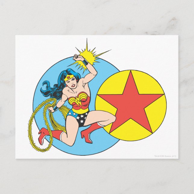 Wonder Woman Red Star Postcard (Front)