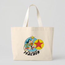 Wonder Woman Red Star Teacher Large Tote Bag