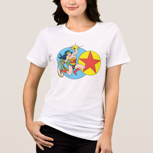 Wonder Woman Red Star Tri-Blend Shirt (Front)