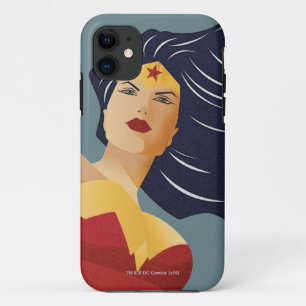 Wonder Woman Retro City Sunburst iPhone 11 Case