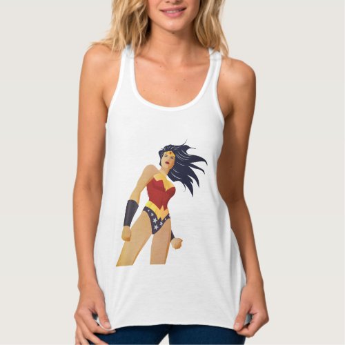 Wonder Woman Retro City Sunburst Tank Top