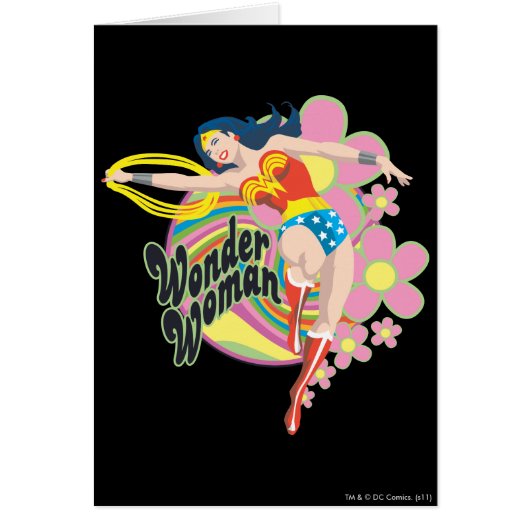 Wonder Woman Retro Flowers (Front)