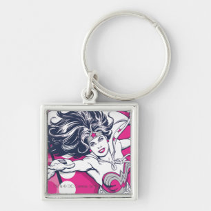 Wonder Woman Retro Glam Character Art Keychain