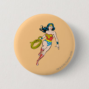 Wonder Woman Run Pinback Button