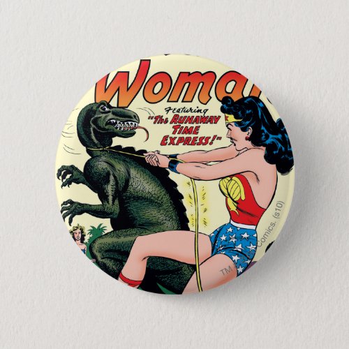 Wonder Woman Runaway Time Express Pinback Button