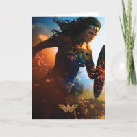 Wonder Woman Running on Battlefield Card