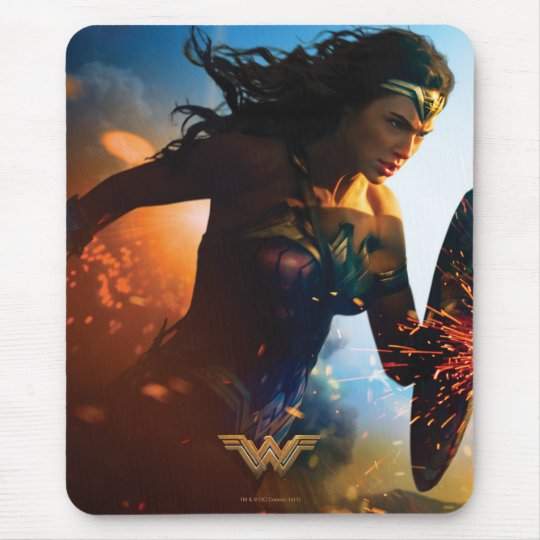 Wonder Woman Gifts On Zazzle Wonder Woman Running On Battlefield Mouse Pad