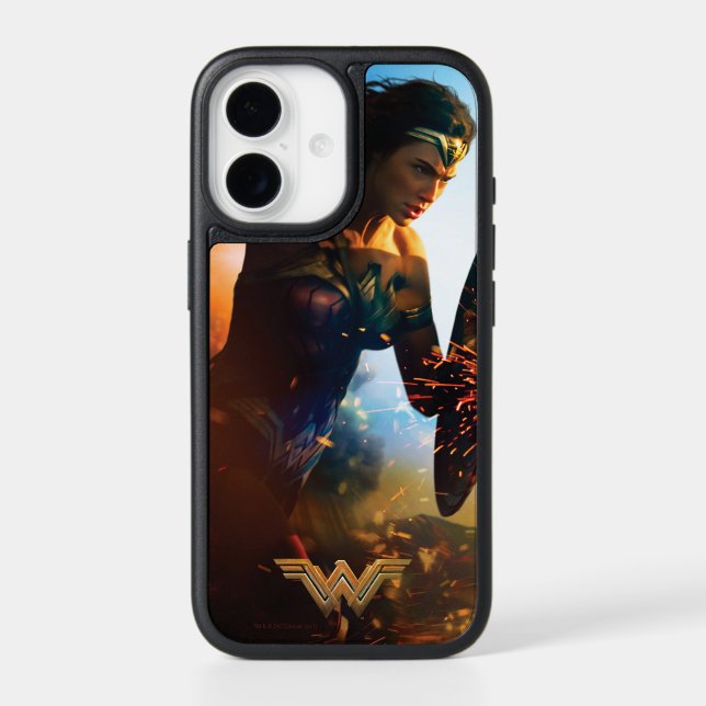 Wonder Woman Running on Battlefield Otterbox iPhone Case (Back)