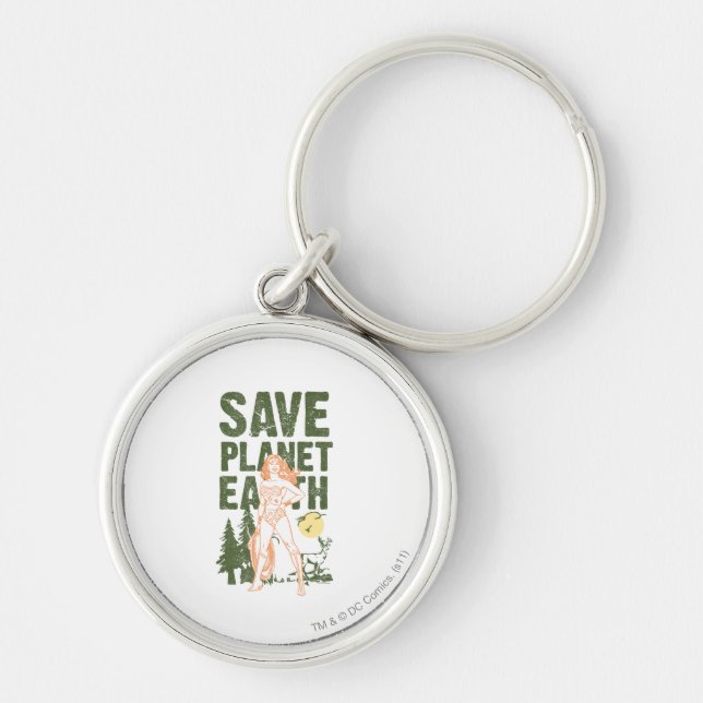 Wonder Woman Save Planet Earth Keychain (Front)
