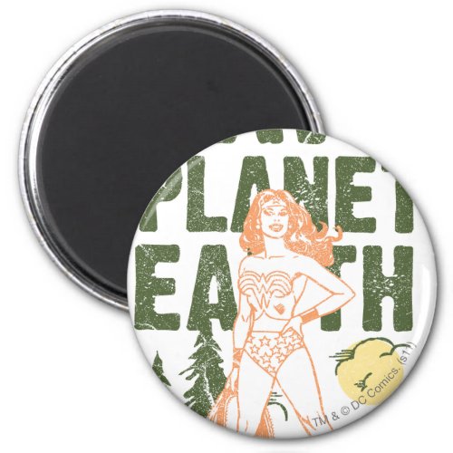 Wonder Woman Save Planet Earth Magnet