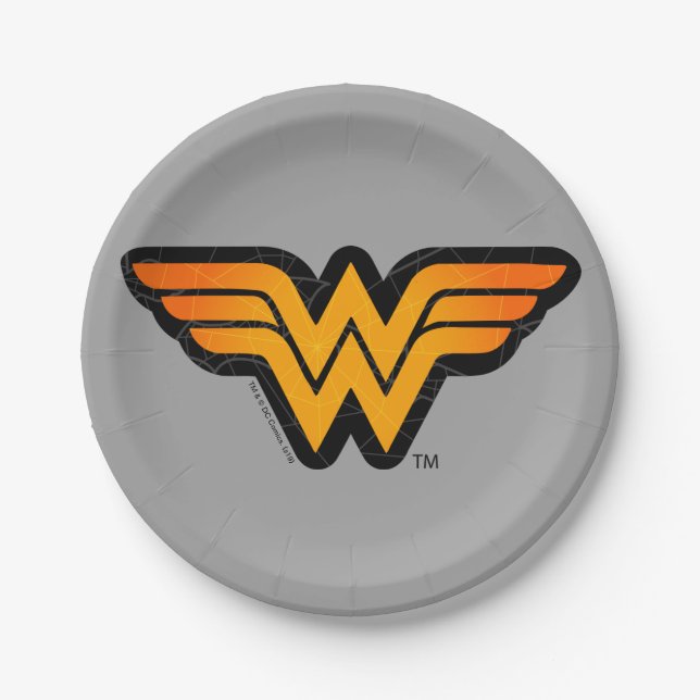 Wonder Woman | Seasonally Inspired Logo Paper Plates (Front)