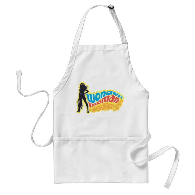 Wonder Woman Silhouette Adult Apron (Front)