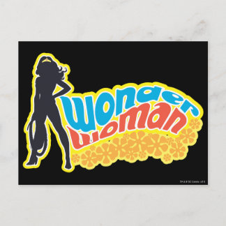 Wonder Woman Silhouette Postcard
