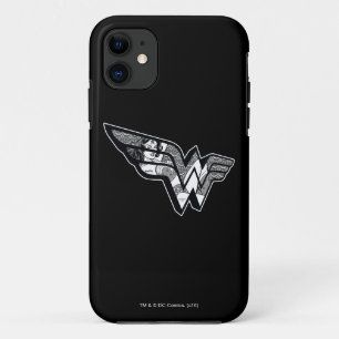 Wonder Woman Sitting In Angled Lace Logo iPhone 11 Case