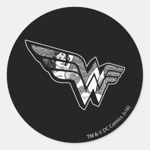 Wonder Woman save the Day Licensed LARGE Circle Shape Personalized