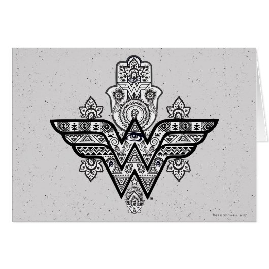 Wonder Woman Spiritual Paisley Hamsa Logo (Front Horizontal)