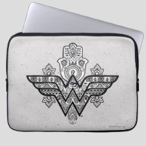Wonder Woman Spiritual Paisley Hamsa Logo Laptop Sleeve